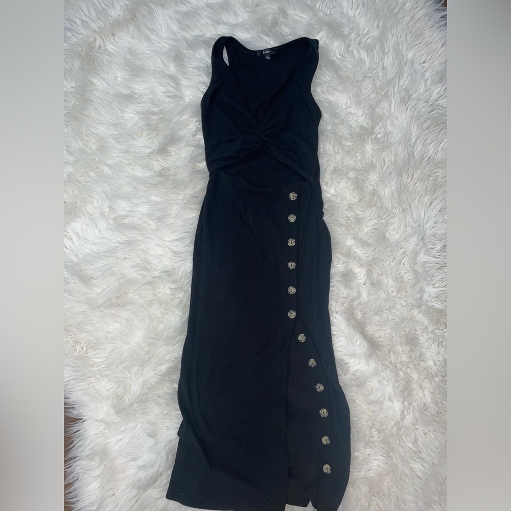 Black Button Down Dress - image 1
